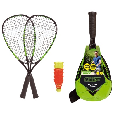 Talbot Torro Speedbadminton Set Speed 5500 (2xSchläger 170g,6xBälle,1xTasche)